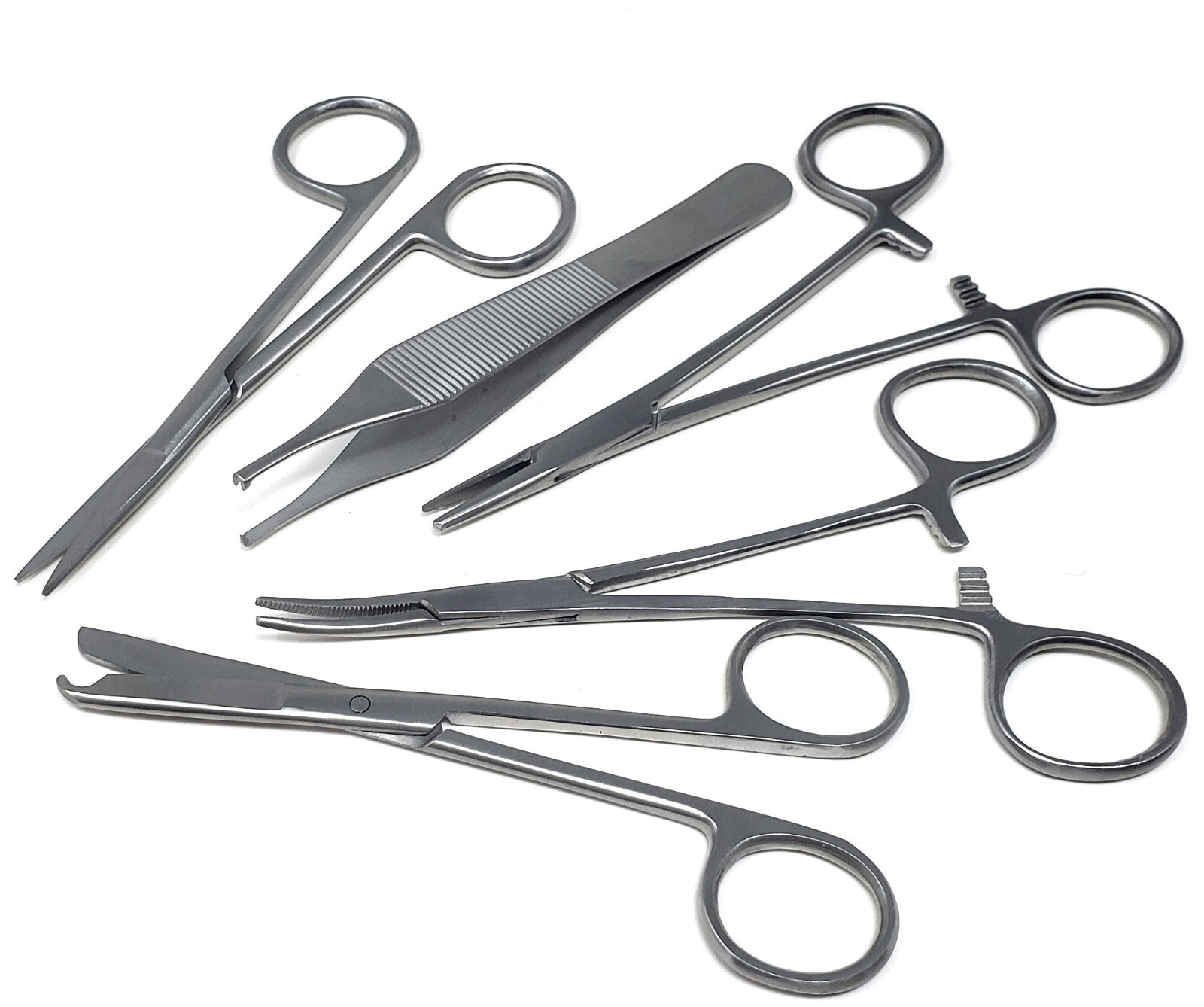 5 Pc Suture Removal Kit Needle Holder Thumb Forceps Scissors Surgical Instrument