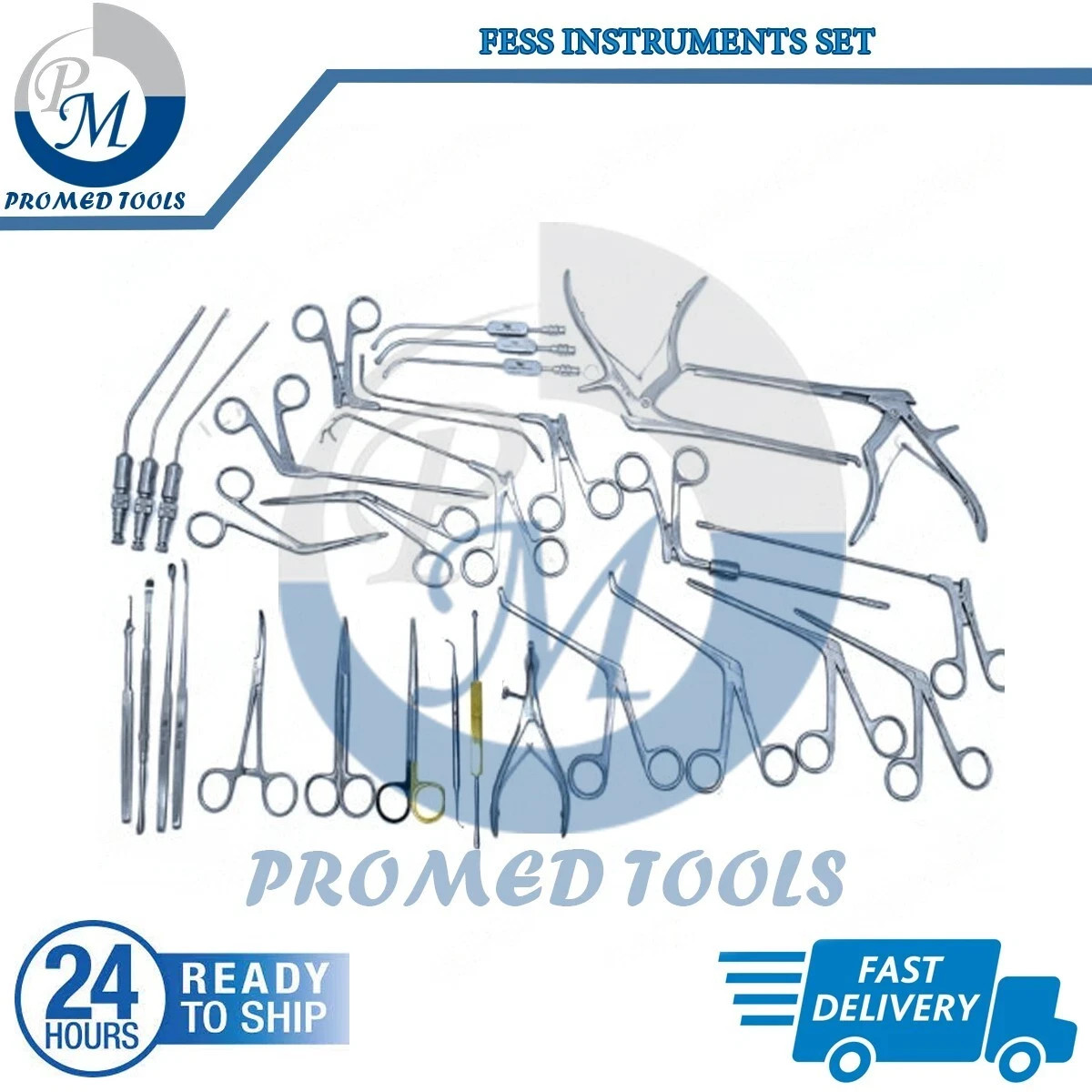 Fess Instruments Set Endoscopic Sinus Surgery Ent Instrument Set A+ German Steel