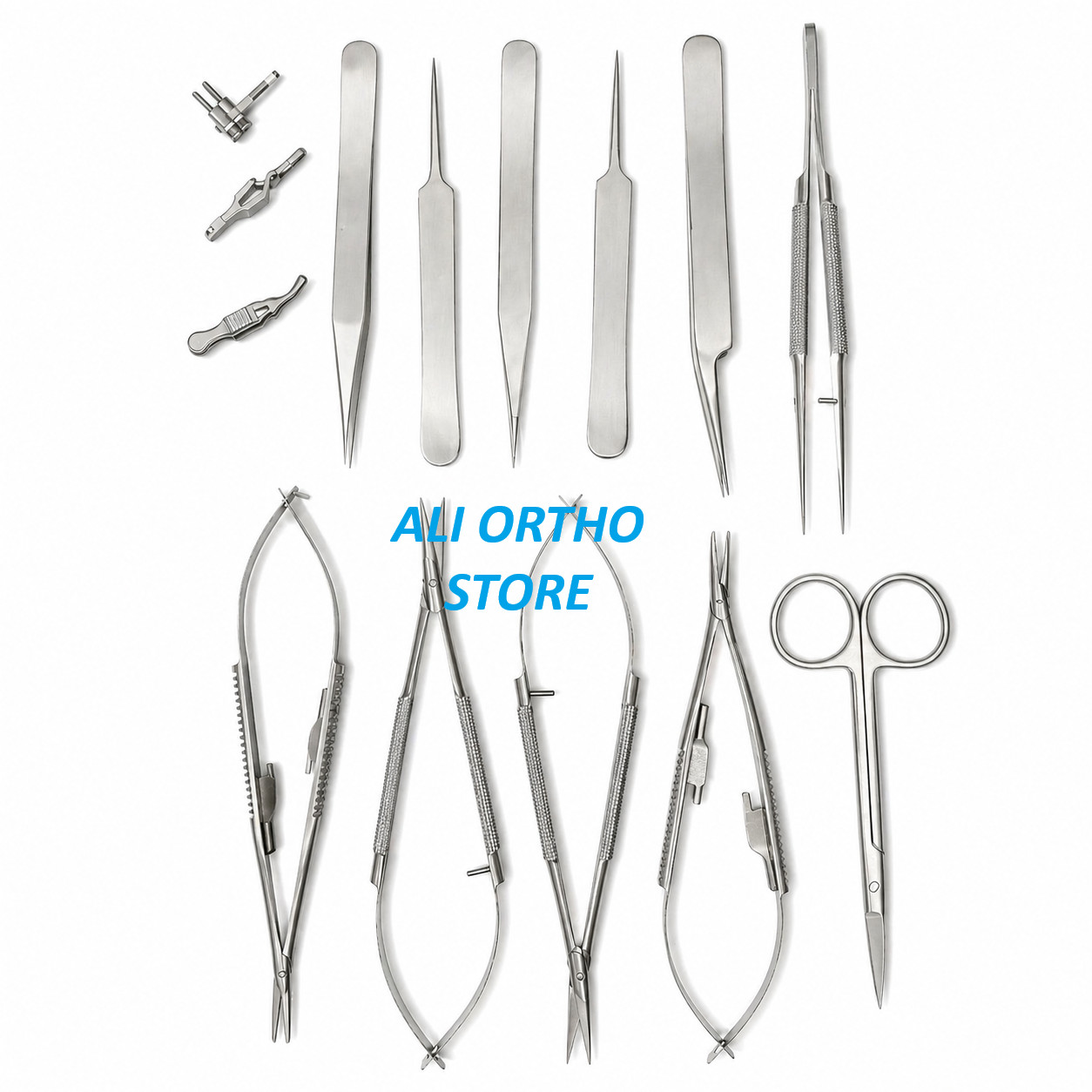 Hand Surgery Basic 15 Pcs Set Micro Surgical Stainless Steel Instruments