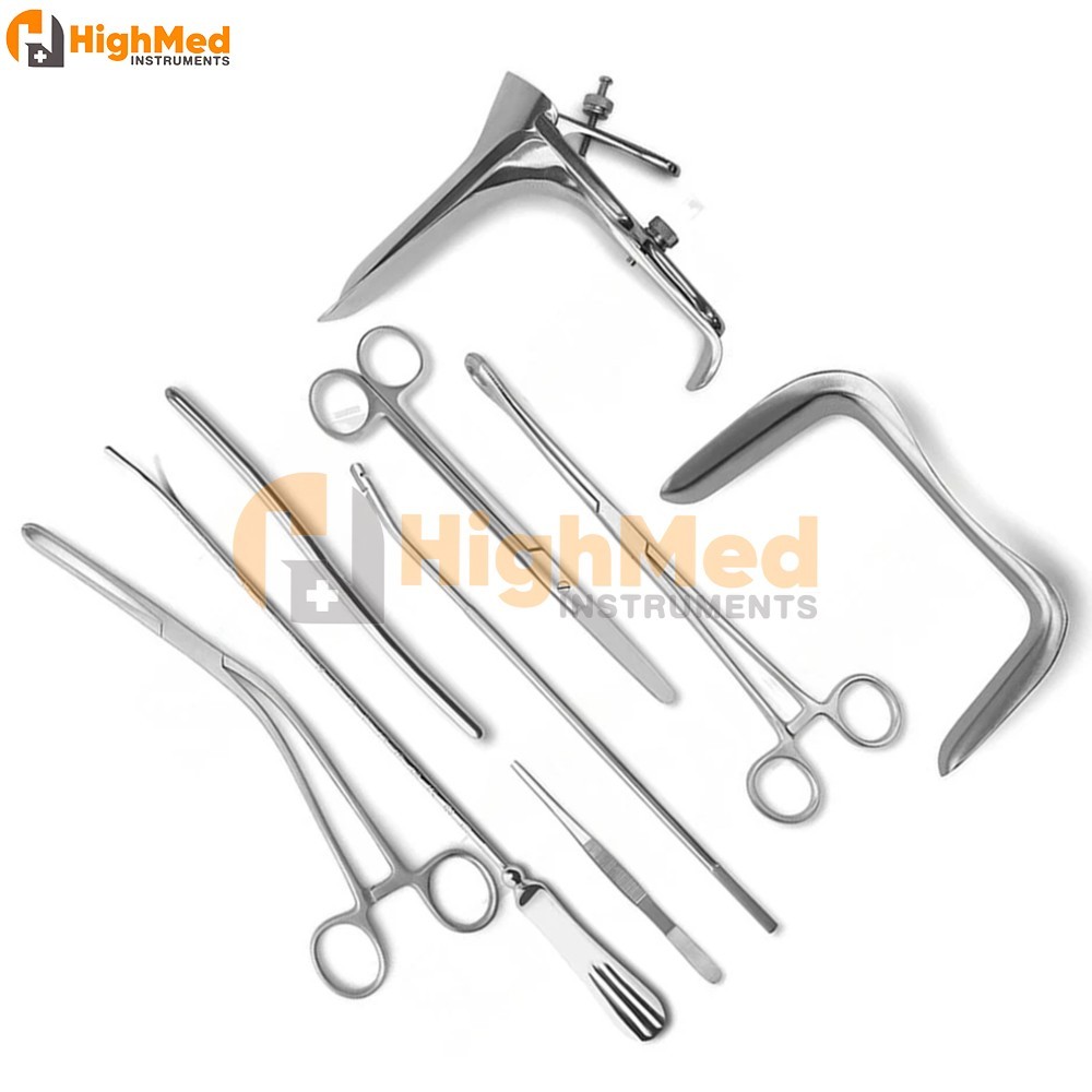 Gynecology surgical Instrument set kit Direct Manufacturing 9-PCS