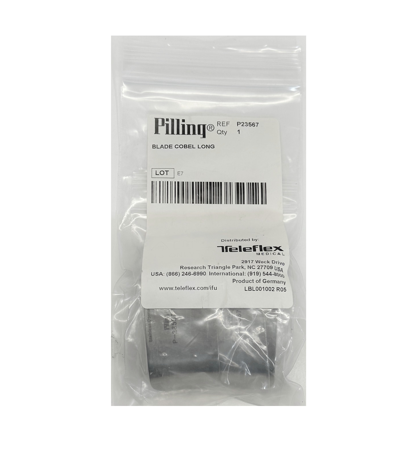 New! Pilling P-23567 Kolbel Retractor Blades, Extra Long, P23567