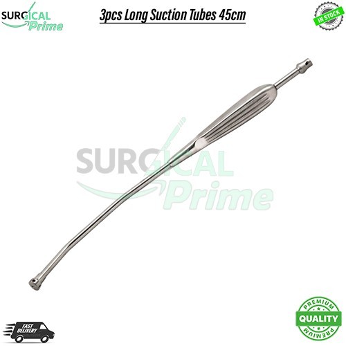 3pcs Long Suction Tubes 45cm Thoracic VAT Surgery Set Reusable Aspirator