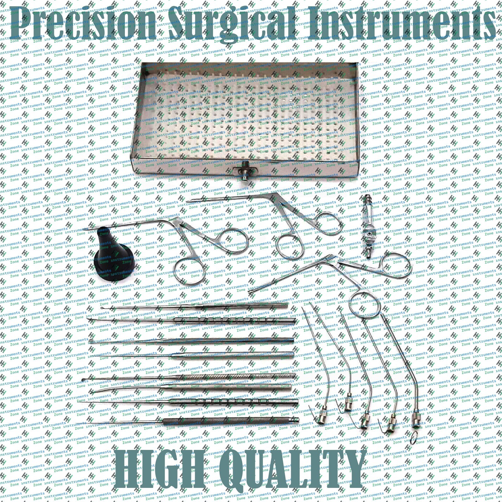 21PCS Myringotomy Instruments Set For ENT Myringoplasty Surgical instruments