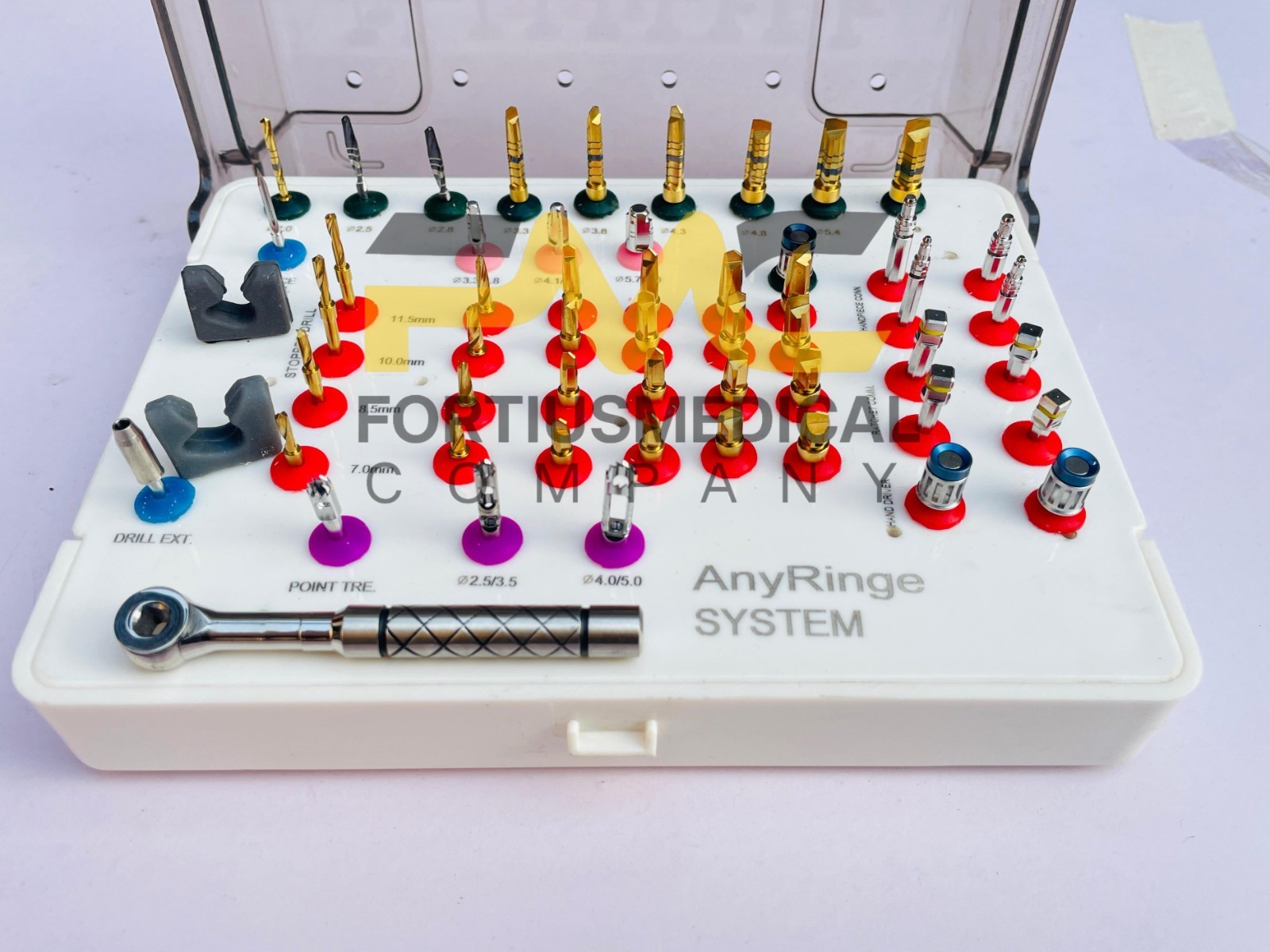 AnyRinge System Guided Drills Universal Dental Implant Guide & Positioning Kit