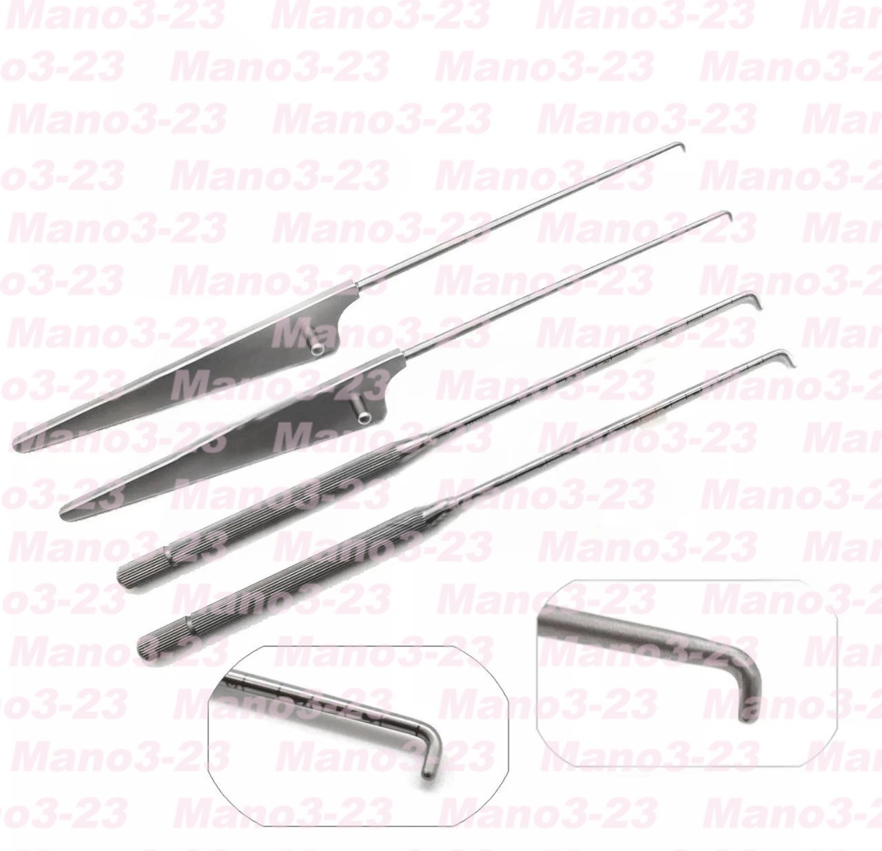Arthroscopy Probe 3mm & 5mm New Arthroscopic instruments 4 pcs Set
