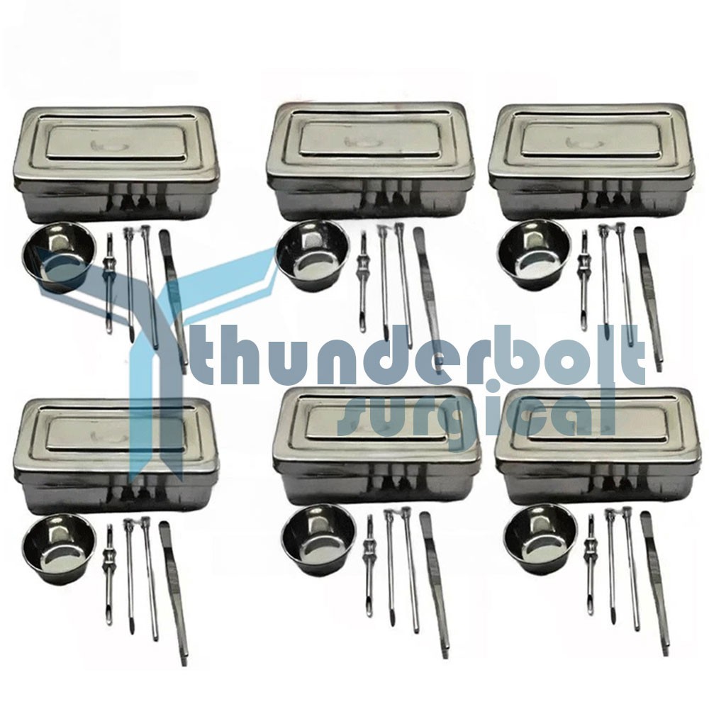 6 Sets HRT Trocar 3.5 mm & 4.5mm Hormone Replacement Pellet Insertion Kit