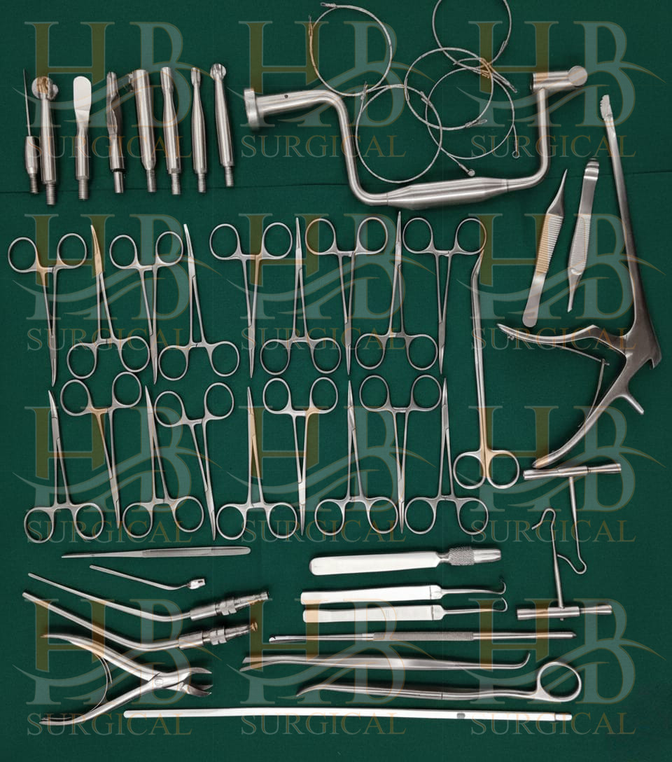 40 Pcs Basic Craniotomy Set Surgical Spine Orthopedic Instruments Set