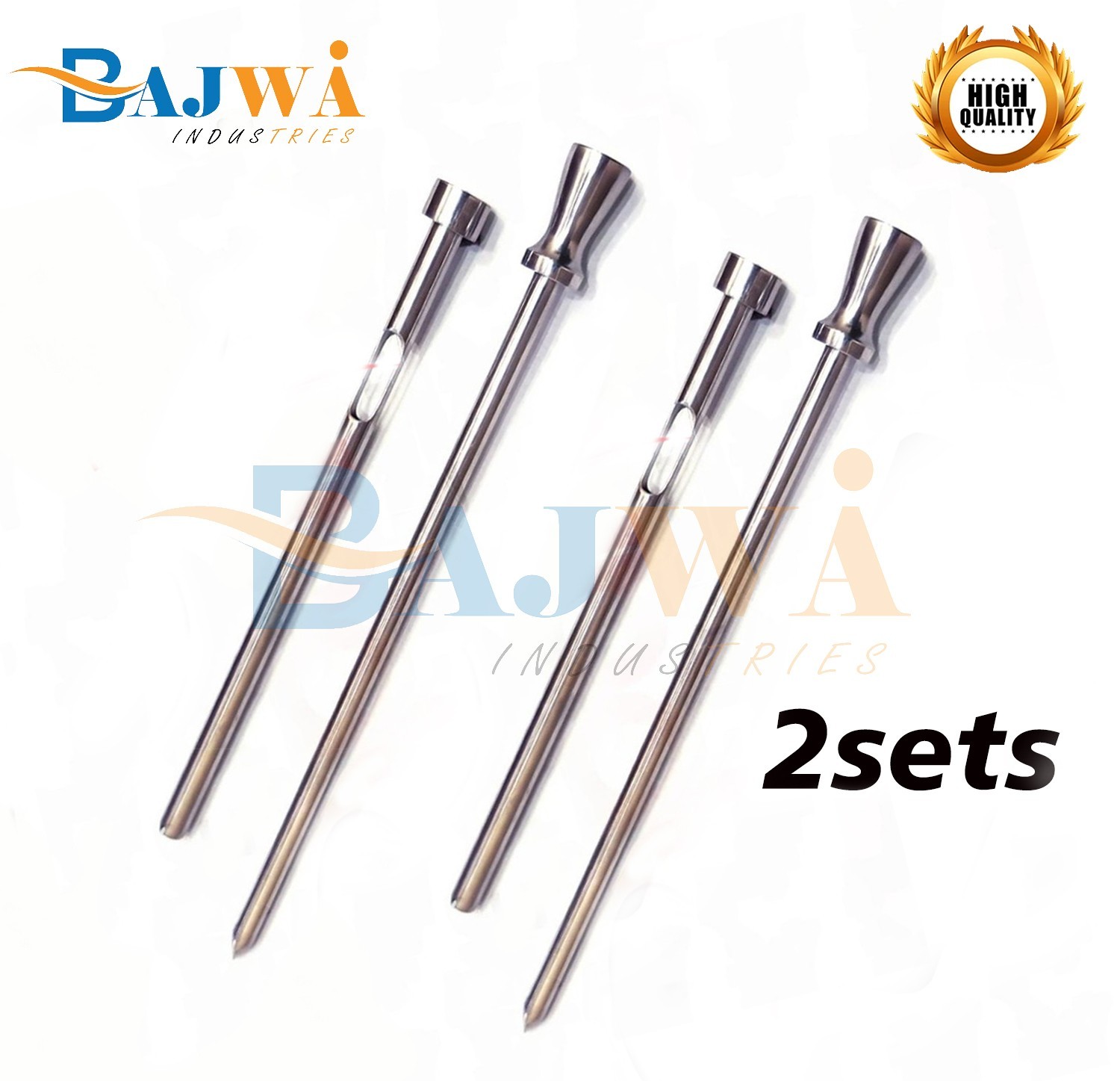 Suprapubic trocar for cystostomy 2 Sets Stainless Steel Surgical Instrument 4pcs