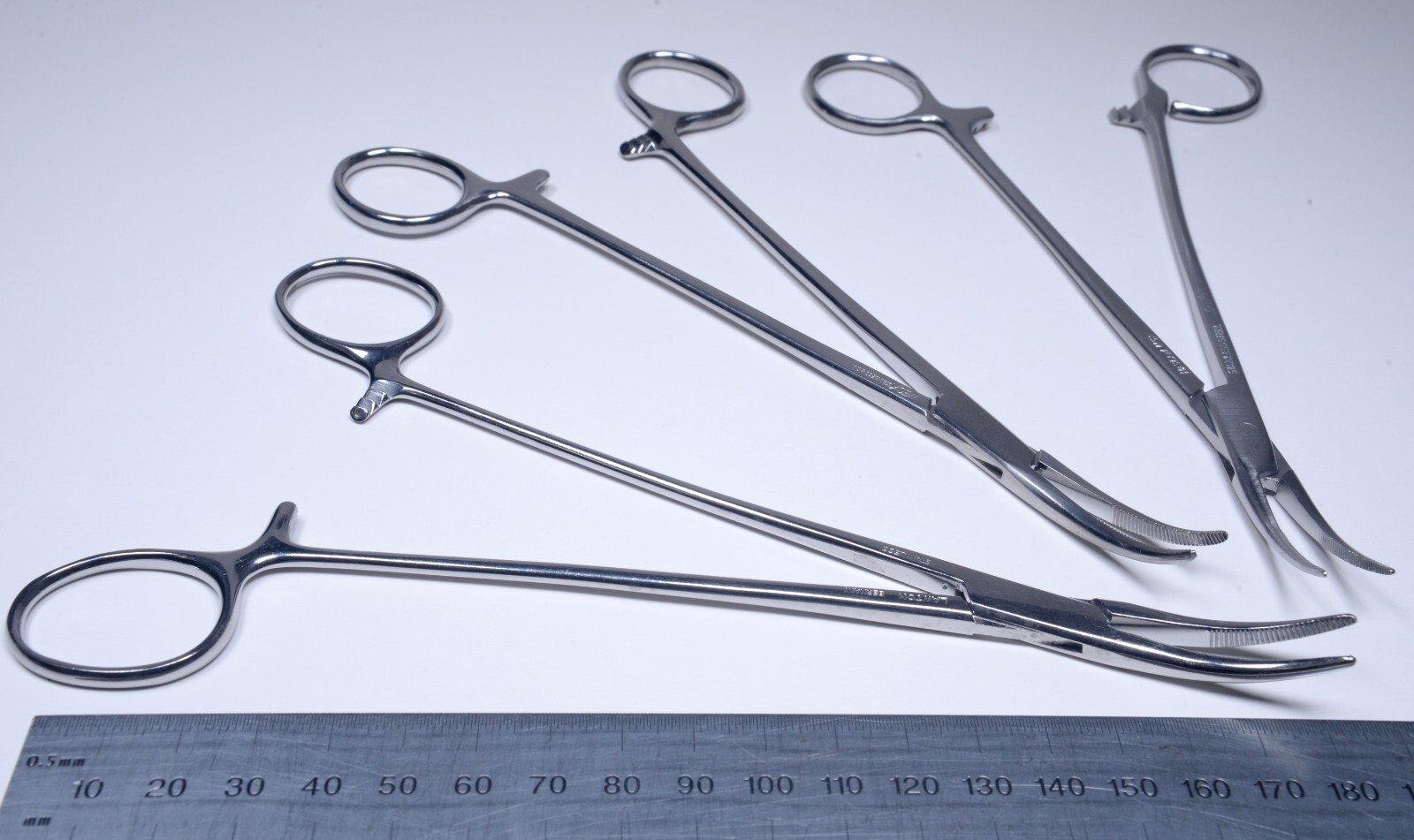 3x Adson Forceps 7½” Hemostatic Curved Stainless Surgical Lawton Weck Haslam