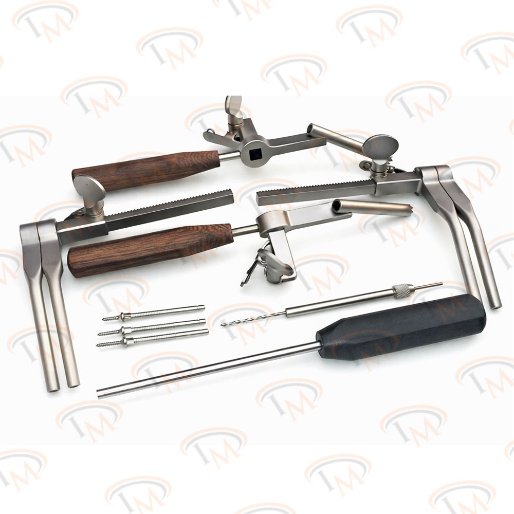Caspar Vertebral Body Distraction Set Distractor Drill Guide Screwdriver Screws