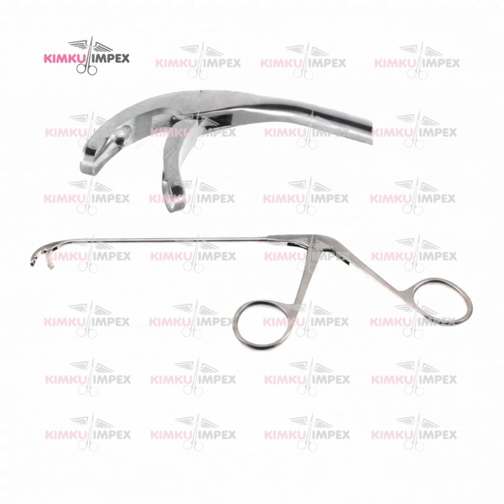 Heuwieser Antrum Grasping Forceps 90° Down, 130mm, ENT Cup Jaws Ring Handle