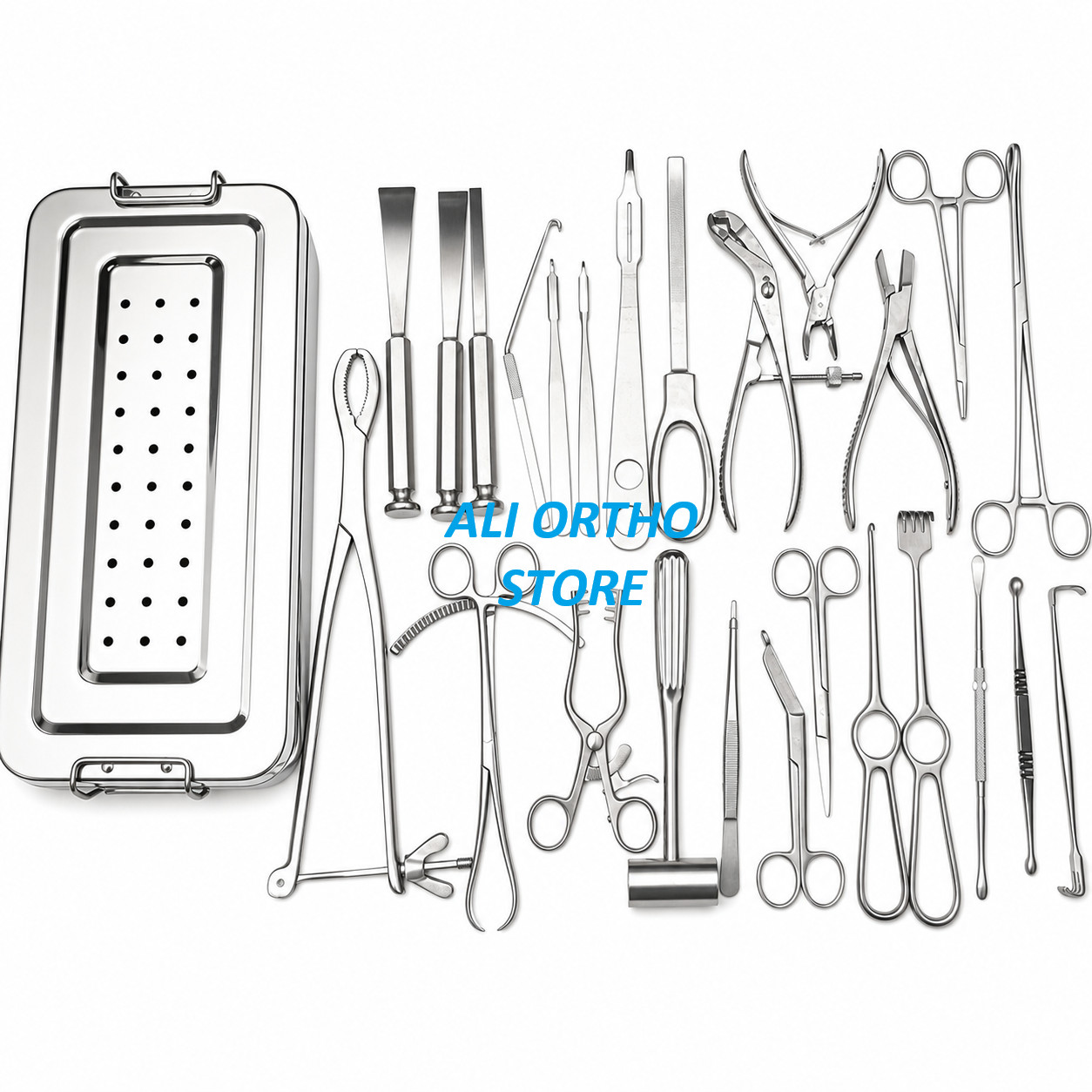 Basic Orthopedic Instrument Set 26 PCS Bone Surgery Tools Stainless Steel