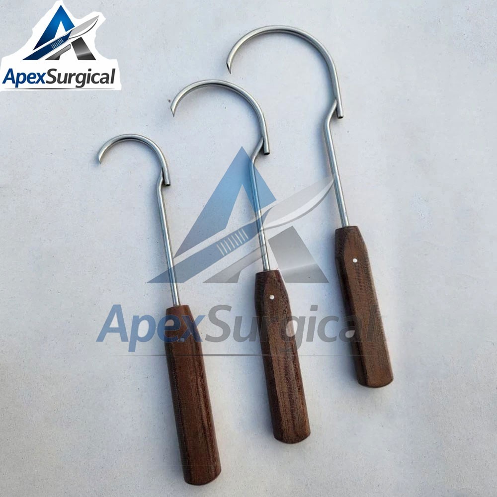 Wire Passer Small Medium Large Fiber Handle Set of 3 Pcs Orthopedic Instruments