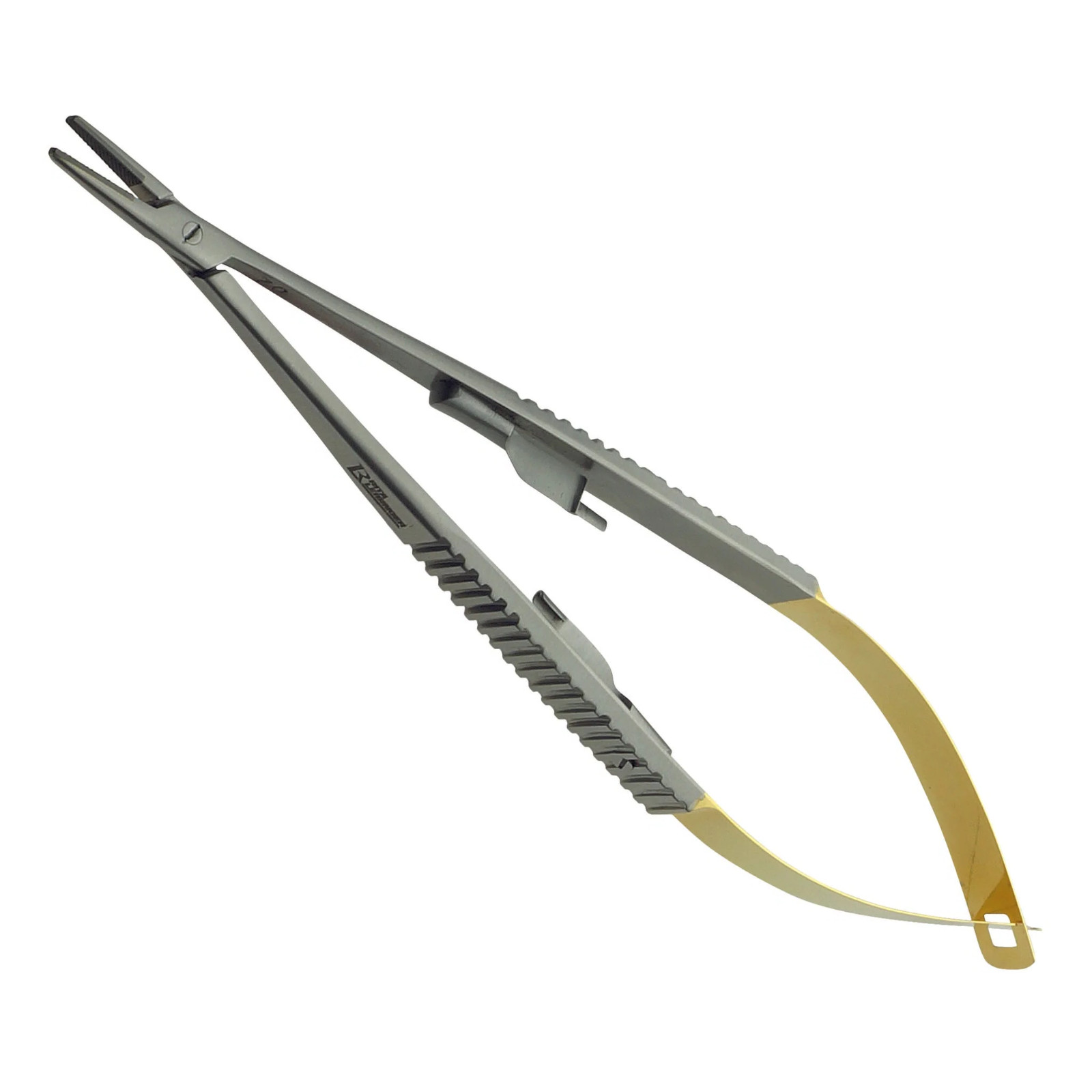 Castroviejo Needle Holder 5.5″ Straight Serrated Tungsten Carbide Jaws with Lock