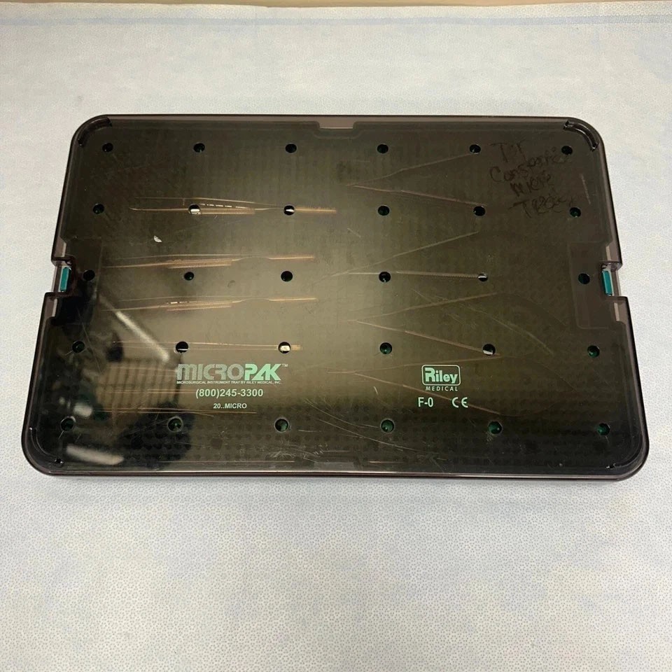 11 Piece Codman ASSI Micro Instrument Tray w/ Sterilization Case