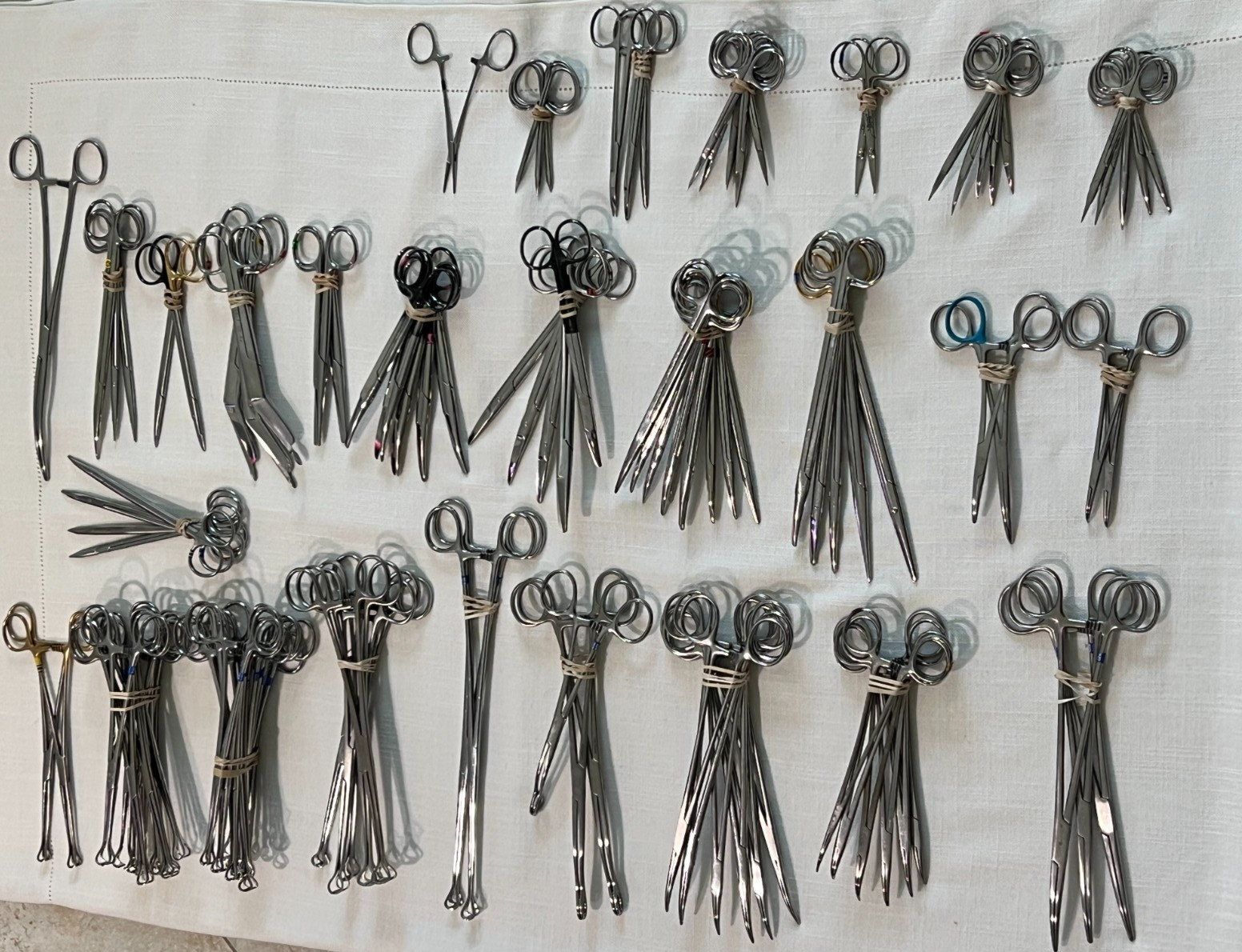 Assorted Lot of 119 Various Brand & Size Of OR Medical Surgical Instruments, S.S