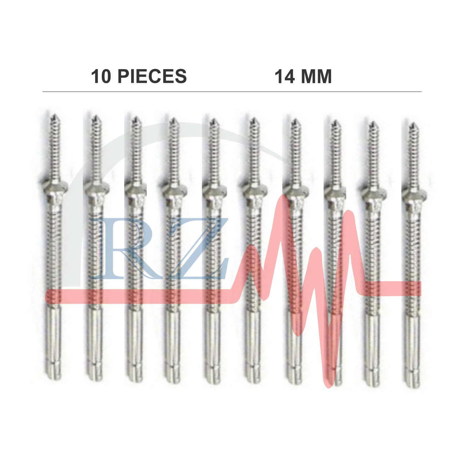 10 PIECES SCREW PINS (14MM) OF CASPAR CERVICAL DISTRACTOR LIFT NEUROSURGICAL
