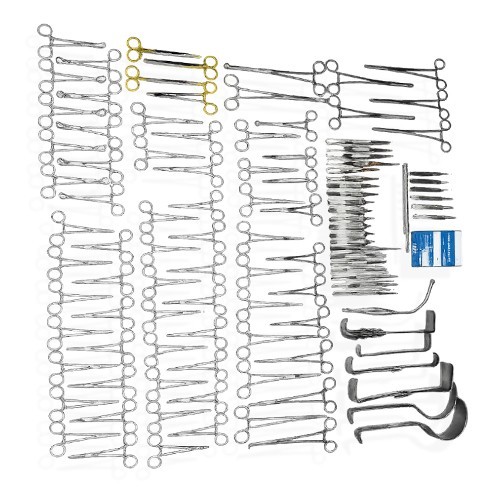 New 108-Pcs Set Laparotomy Instruments MedicalSurgical Abdominal Surgery Kit