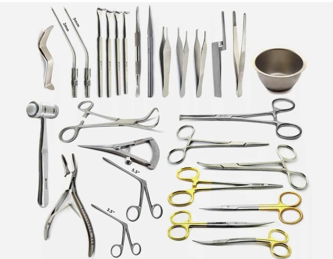 Surgical Plastic Surgery Instruments Medical Examination Kit Tools