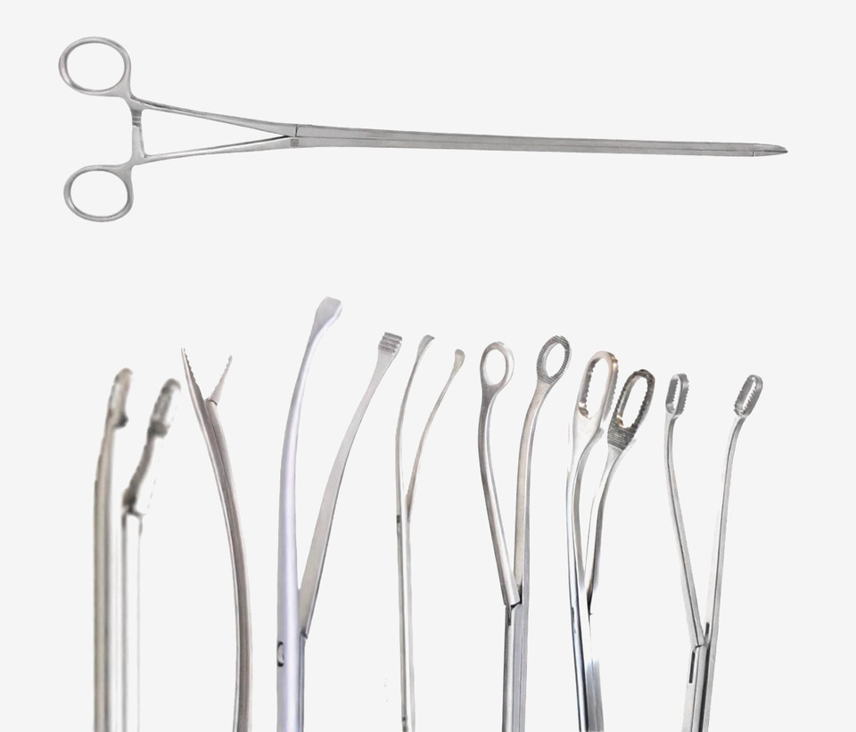 Thorax VATS Surgical Instrument Set 7 Pcs Thoracic Endoscopic Instruments