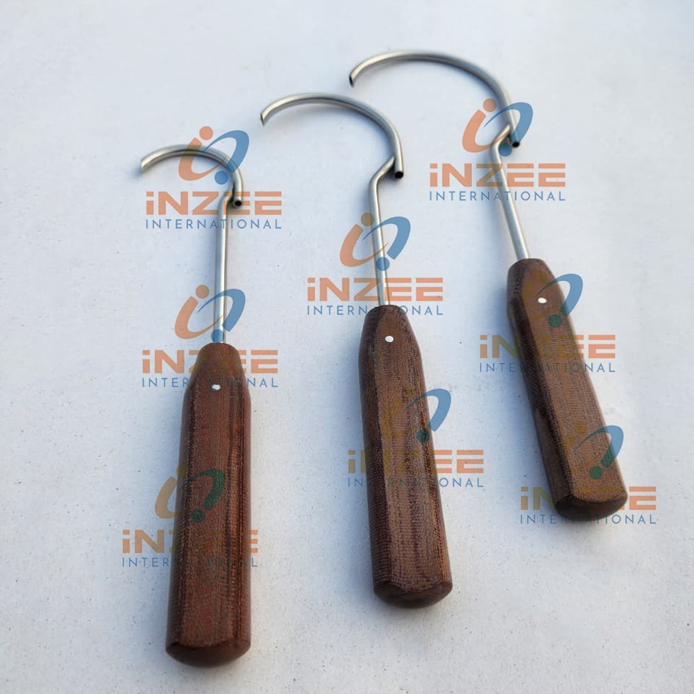 Wire Passer Small Medium Large Fiber Handle Set of 3 Pcs Orthopedic Instruments