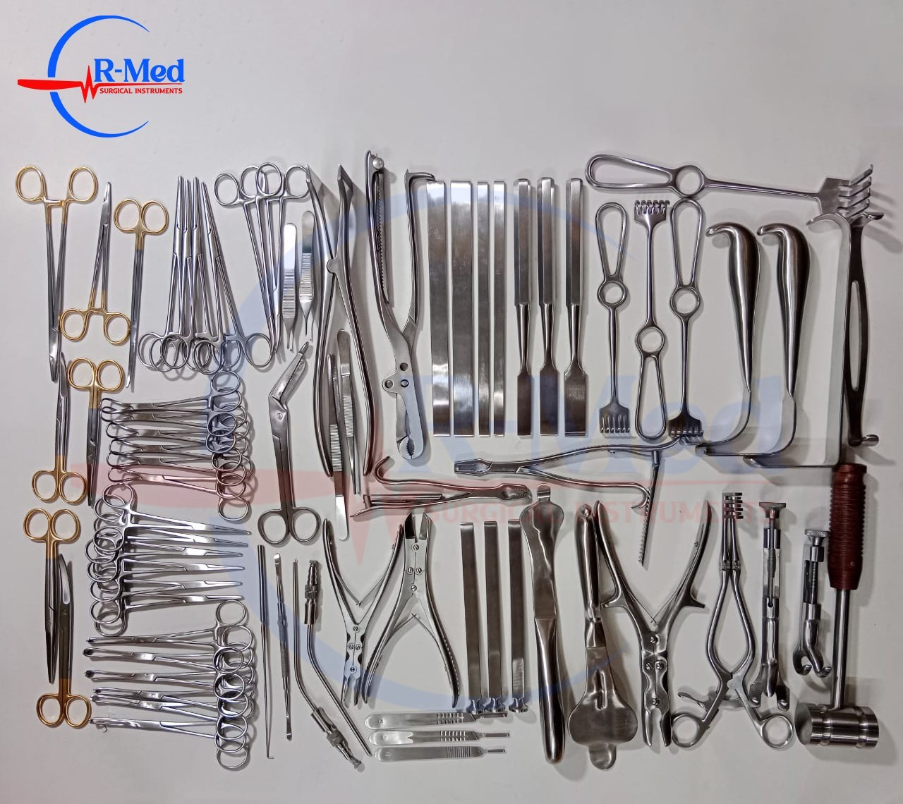 Basic Major Orthopedic Lot Of 74 Pcs Set Surgical Instruments