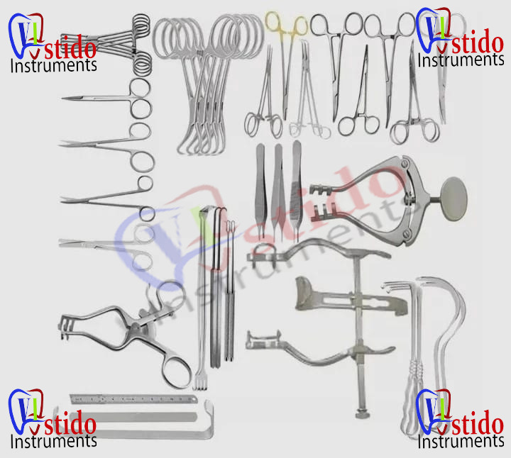 Pediatric Laparotomy Surgery Set 51 Pcs Medical Surgical Instruments Stainless
