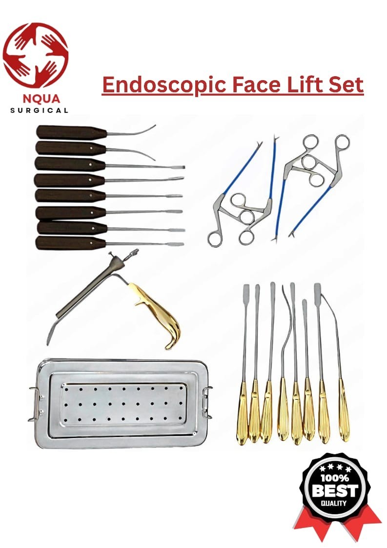Endoscopic Facelift Instrument Set 21 Pcs A+ Quality Face Surgery Tools