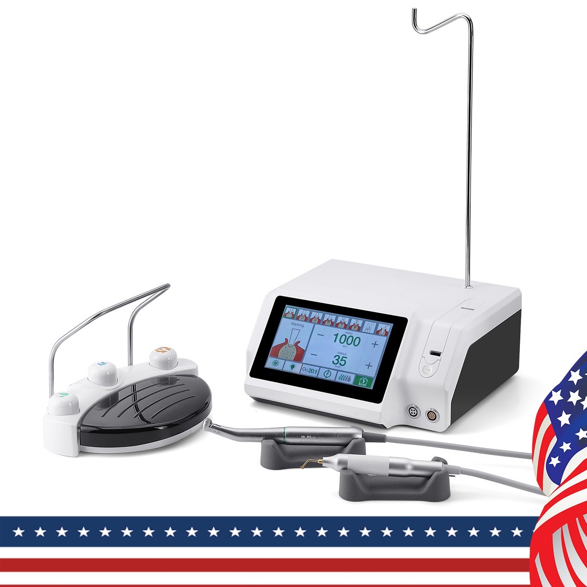 2-in-1 Device Dental Implant Ultrasonic Bone Cut Piezosurgery Unit Touchscreen