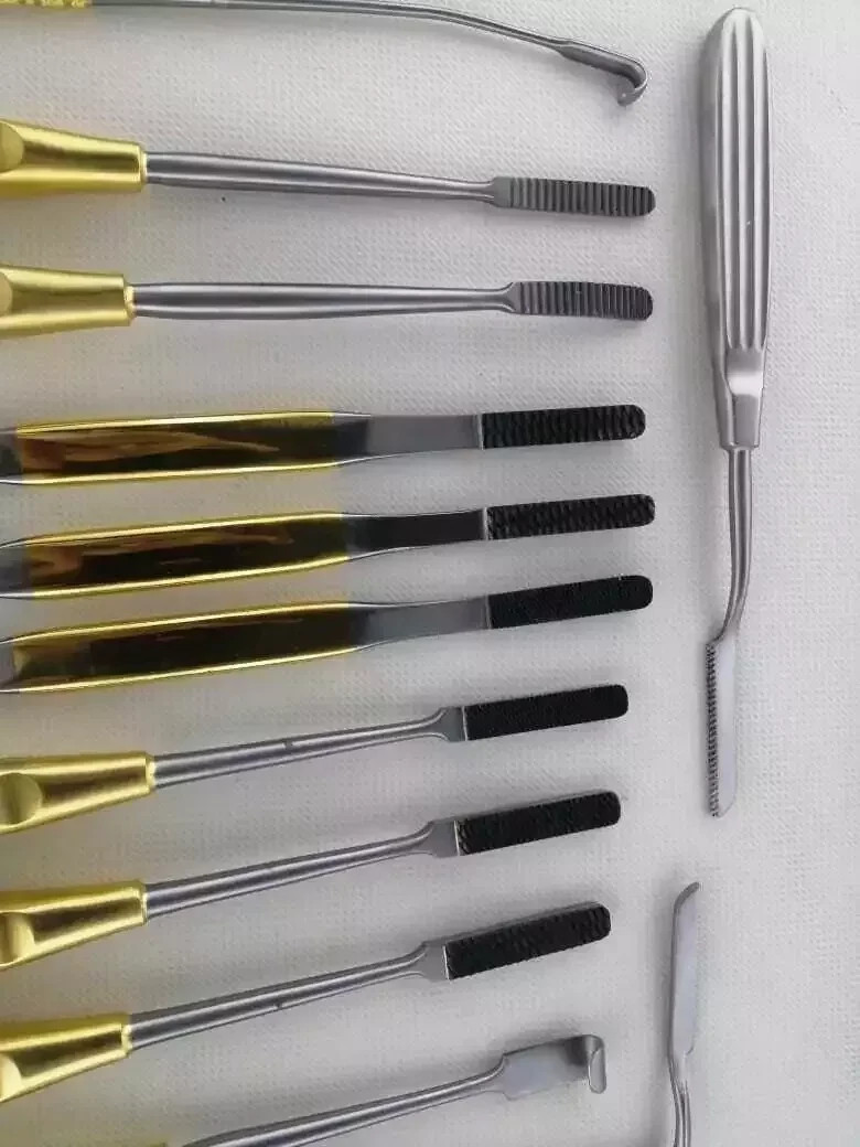 Plastic Surgery Face Lift Endoscopic Brow Lift Nasal Rasps Instrument Box 15 PCS