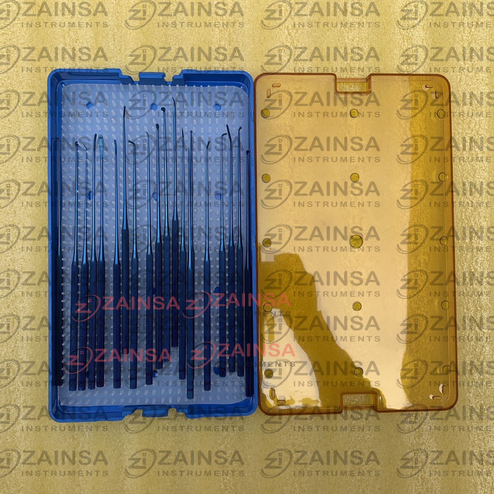 New Micro Dissector Expanded 20 PCs Set, Neurosurgery Set With Sterilizing Case