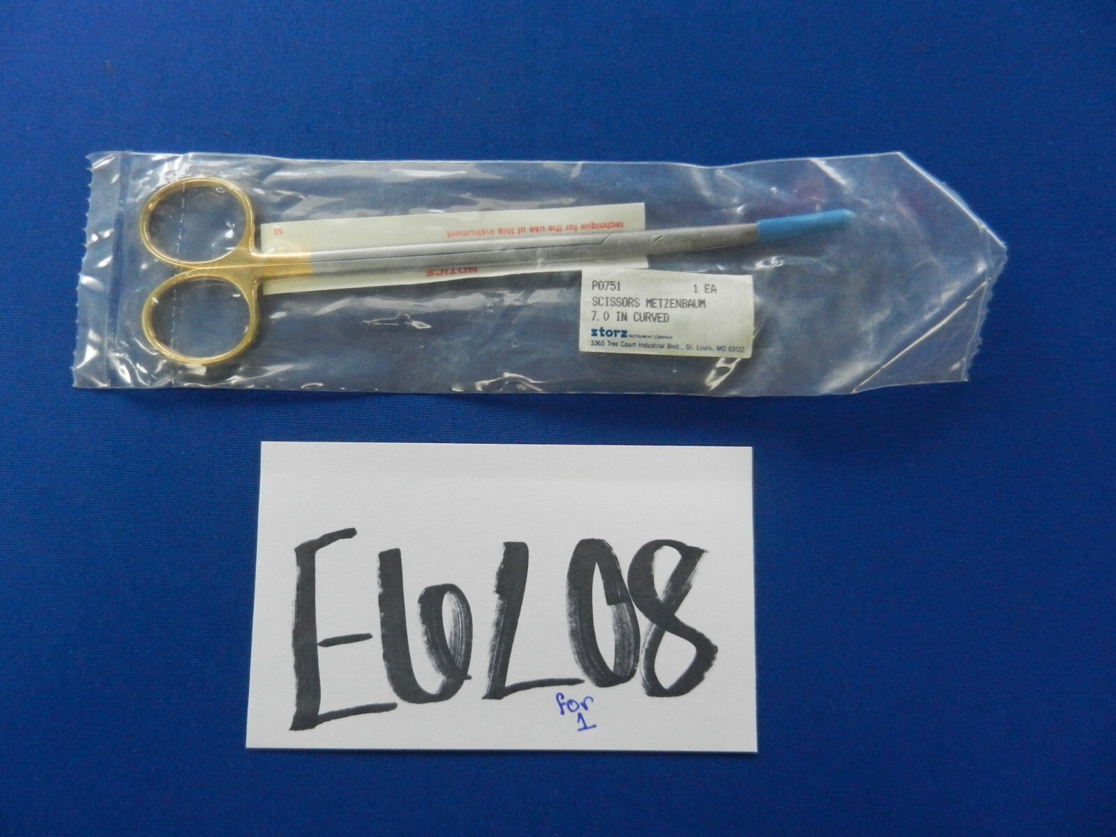 E6208 ***NEW*** Storz P0751 Metzenbaum Curved Scissors 7″ Overall Length