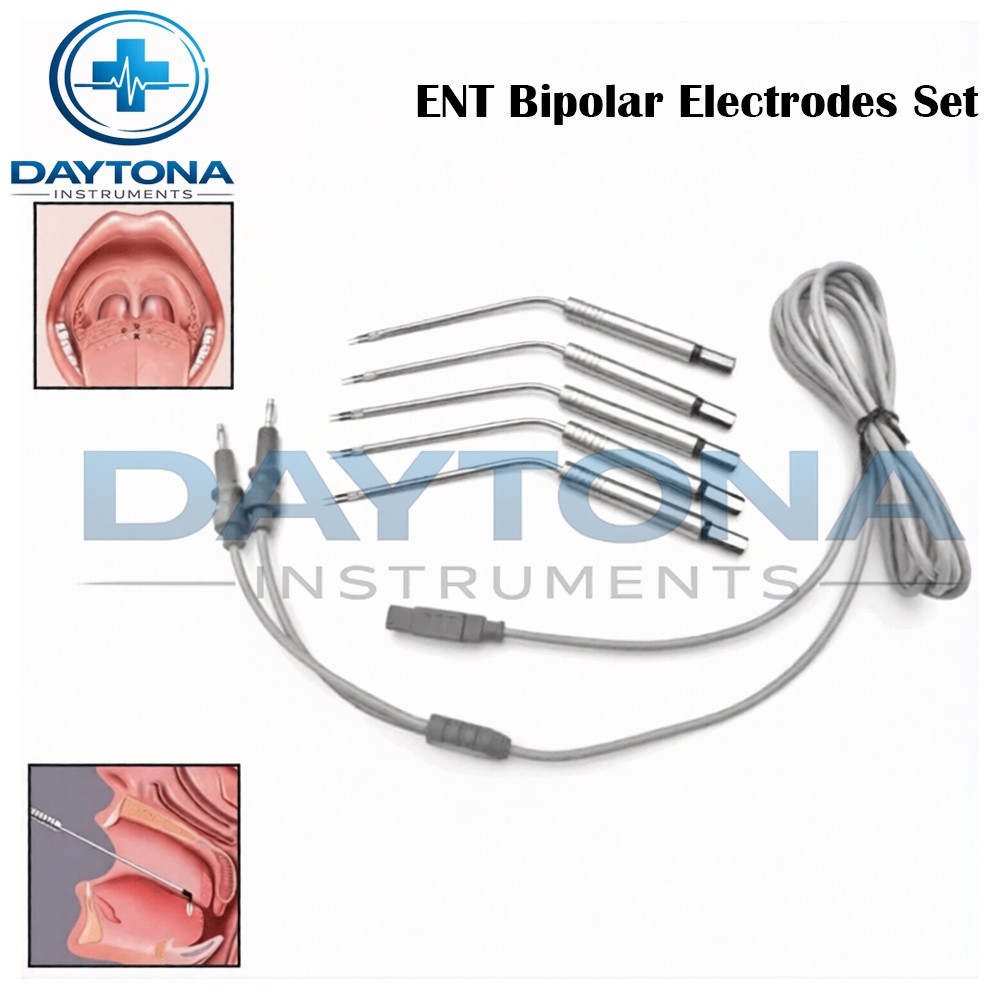 ENT Bipolar Electrodes Set Electro Surgical instruments