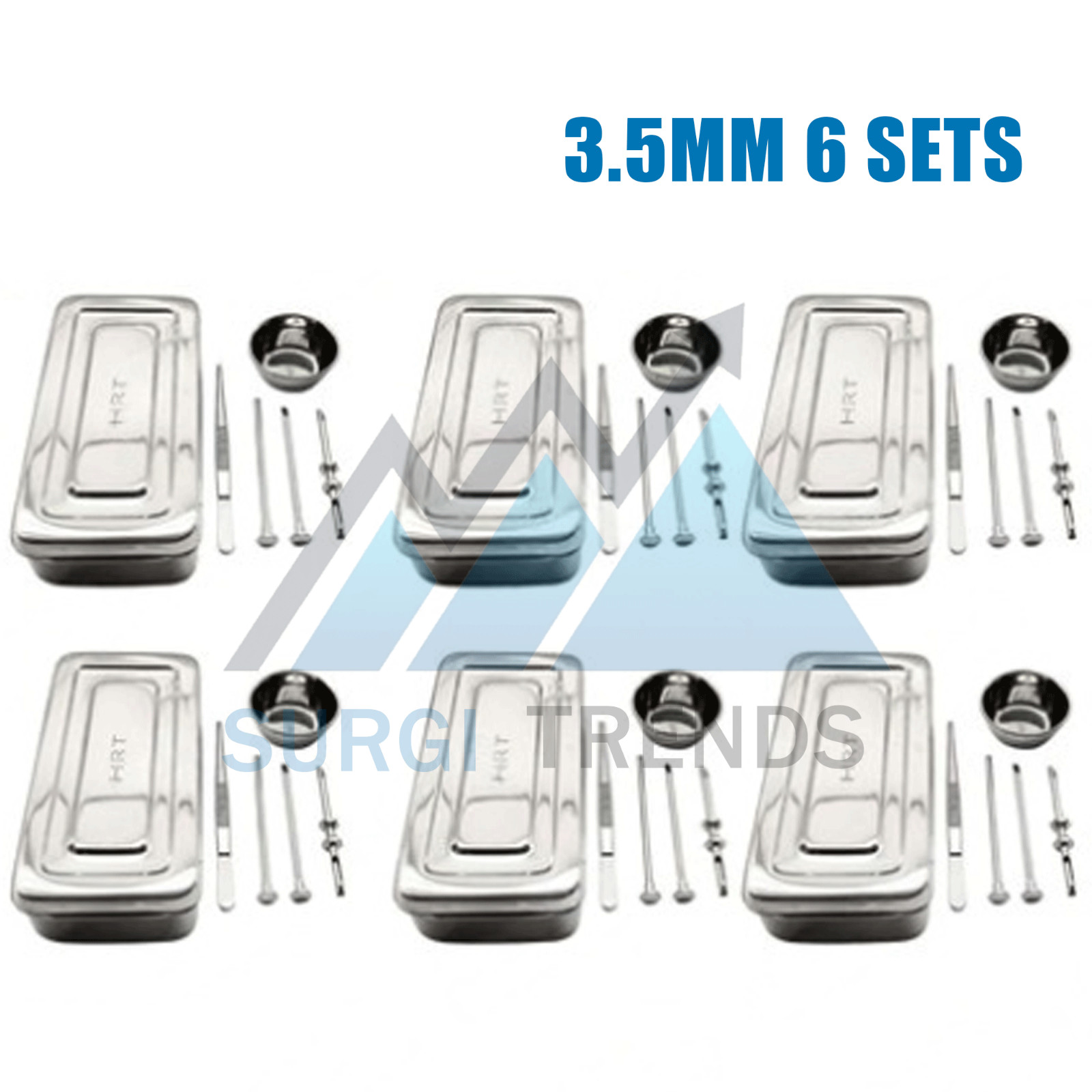 6 Sets HRT Trocar 3.5 mm Hormone Replacement Pellet Insertion Kit