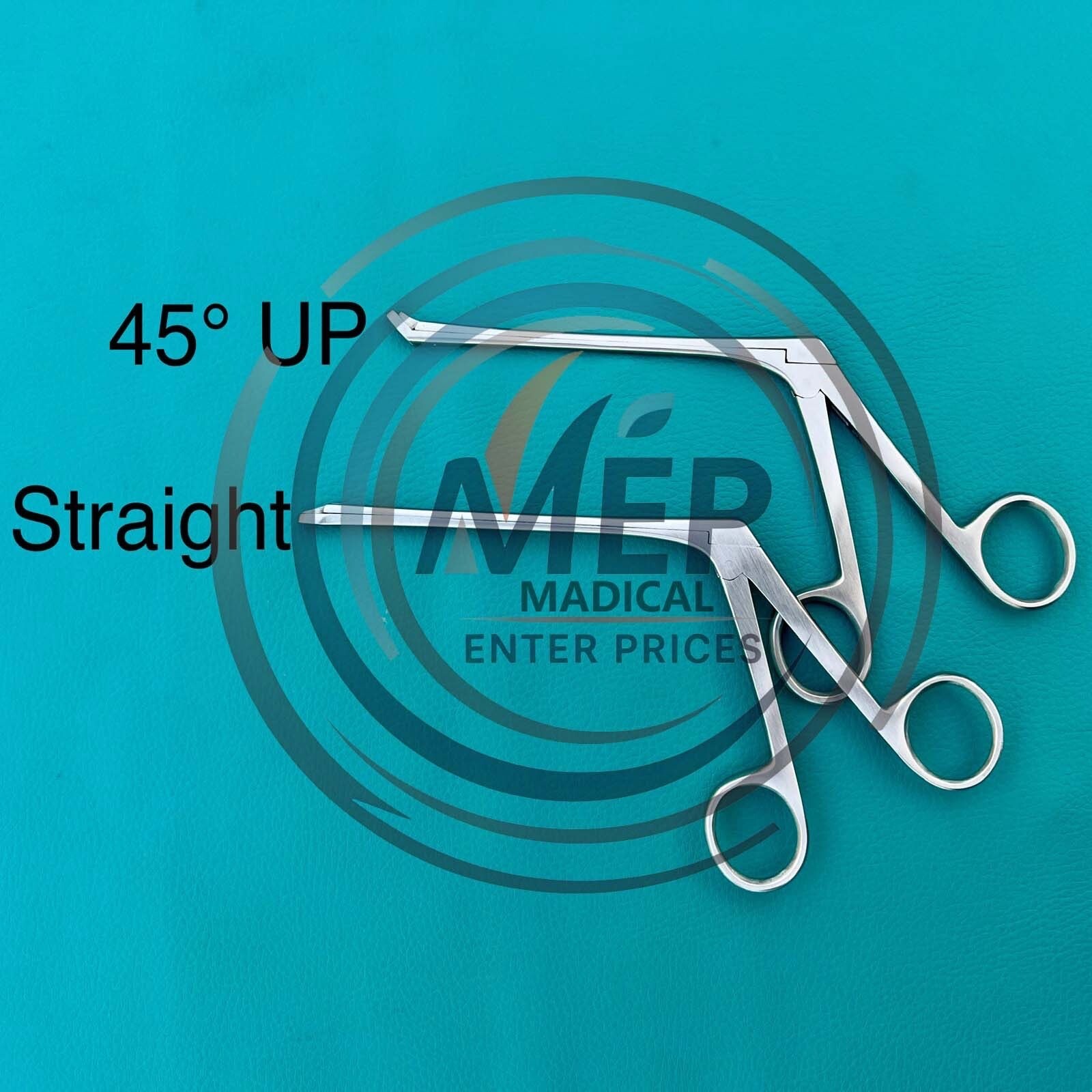 Blakesley Forceps Straight/45 Deg Up Thru Cut 2.5 mm 12 cm Through-cut ENT Tools