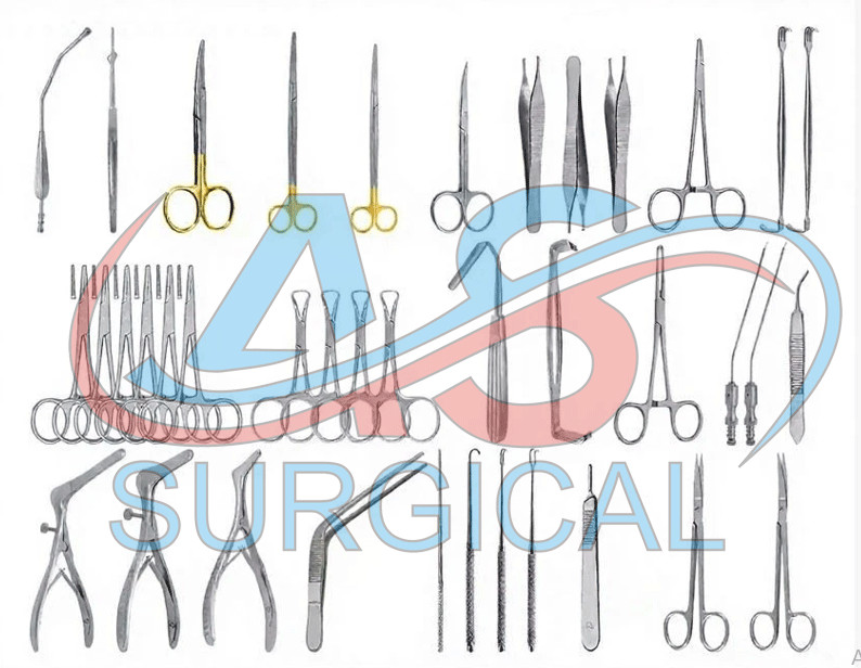ENT Nasal Surgery Instrument Set 39 Pcs Basic Surgical Tools German Stainless