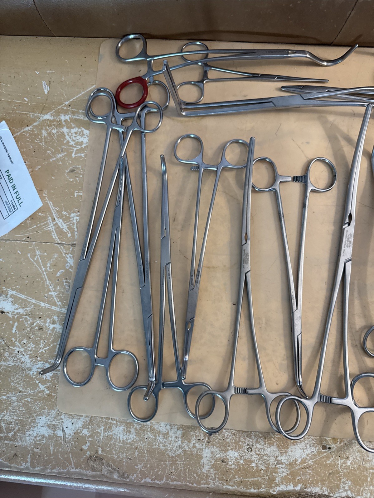 Lot of 35 Surgical Needle Holder Forceps Stainless Steel Curved Straight