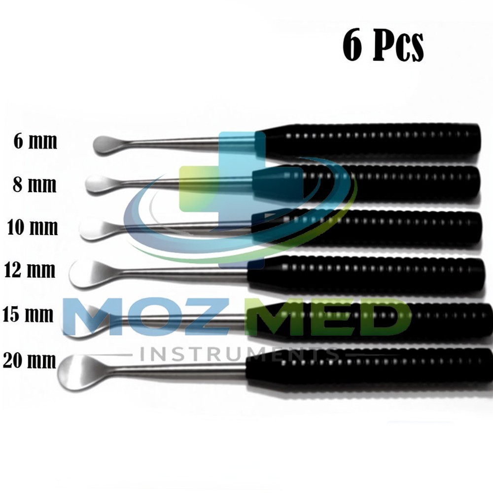 Cobb Elevator Spine Set | 6-Piece Orthopedic Surgical Instruments Black Handle