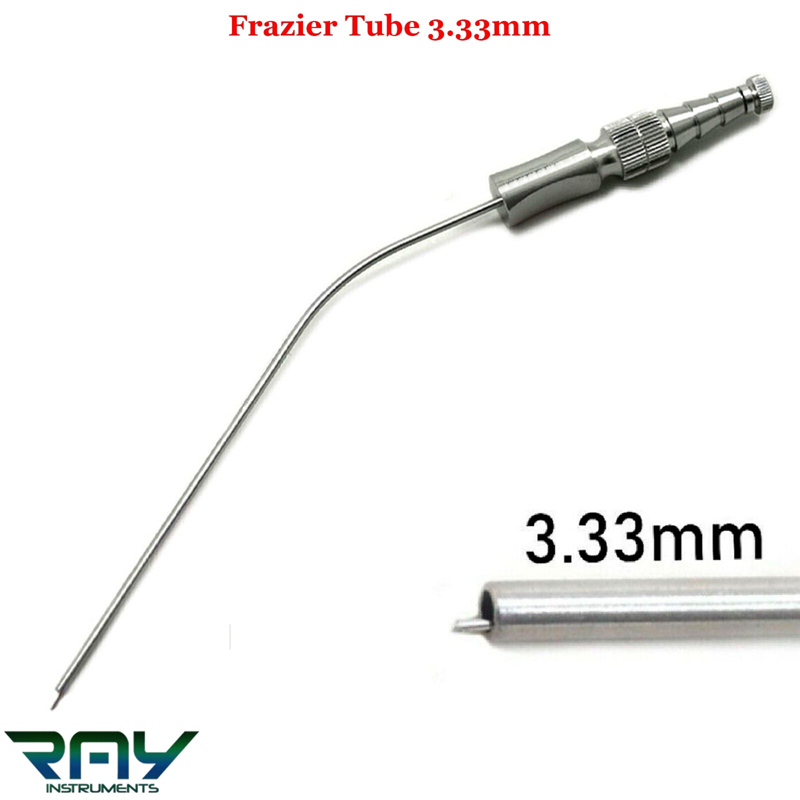 Frazier Suction Surgical Tube 10 (3.33mm) 7.6″ Aspirator Diagnostic Instruments