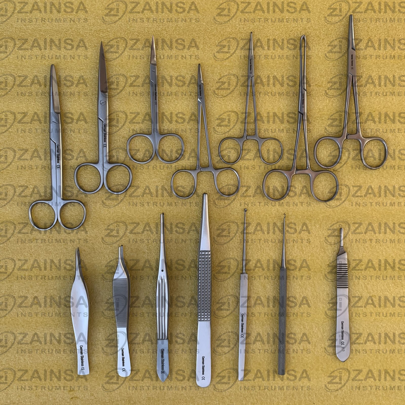 New Premium 14 PCs Minor Surgery Set, General Surgery Surgical Instruments Kits