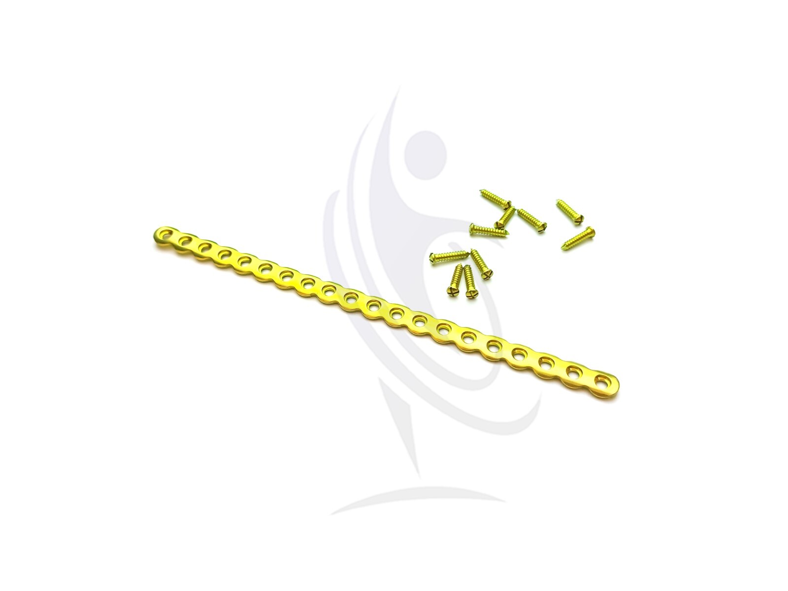 Titanium Reconstruction Plate for Mandible Straight 2.7mm and 50 pcs screw