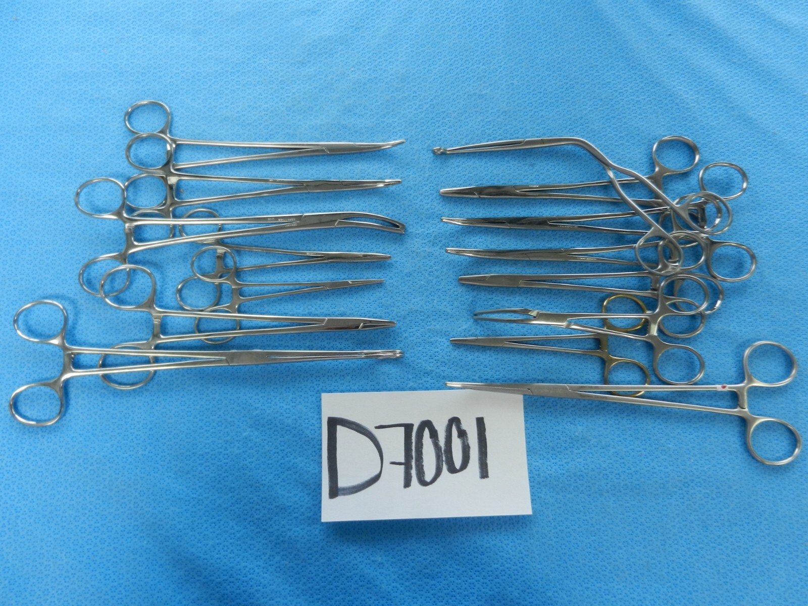 D7001 Jarit V. Mueller Weck Pilling Surgical Forceps Lot of 15 Approx 12.5-24cm