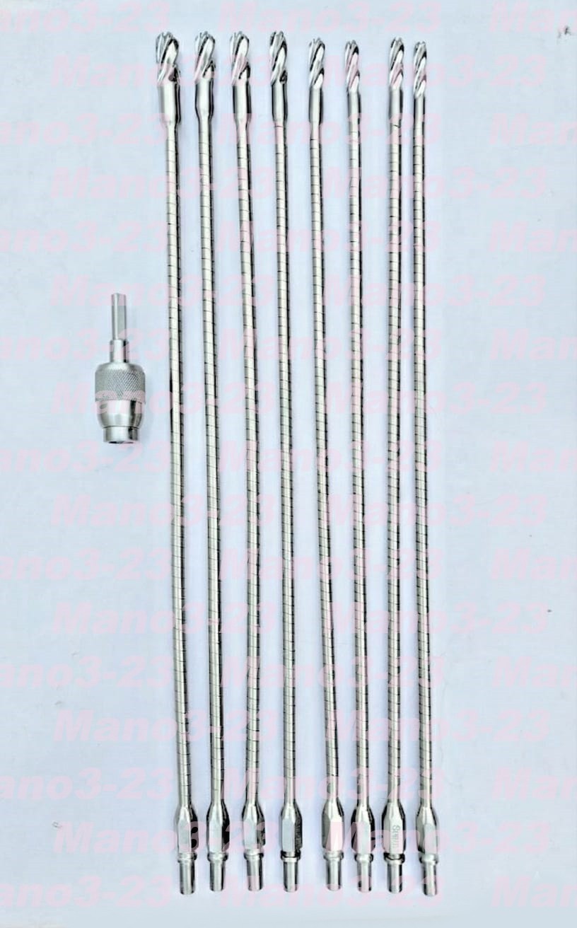 Flexible Reamer Surgical Instruments Set 9pcs Orthopedic Instruments