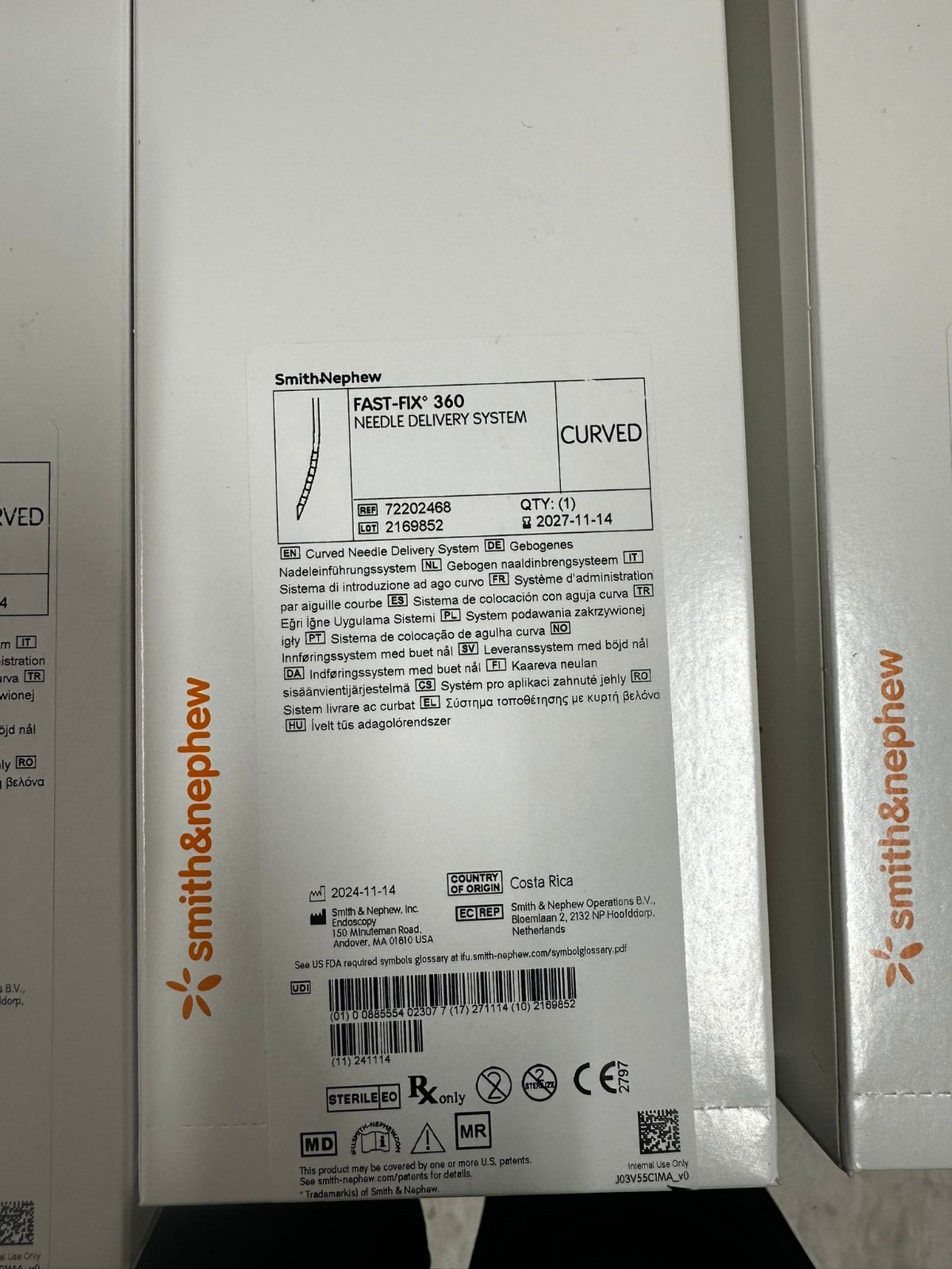 Smith&Nephew FAST FIX 360 NEEDLE DELIVERY SYSTEM CURVED