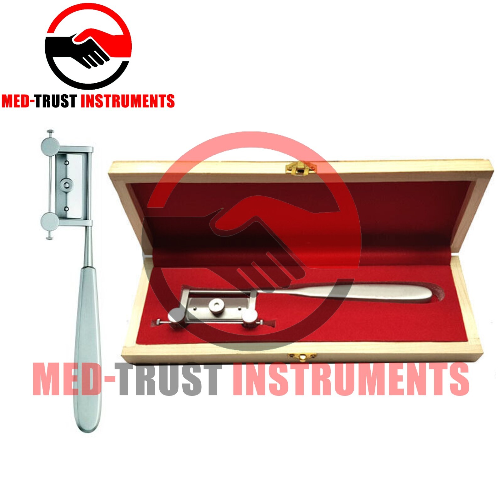 Skin Graft Knife Handle Dermatome with Wooden Box Surgical Instruments