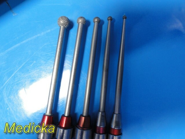 Zimmer Hall Surgical ENT Ototome Assorted Neuro Burs W/ Osteon Burr Rack ~ 23979