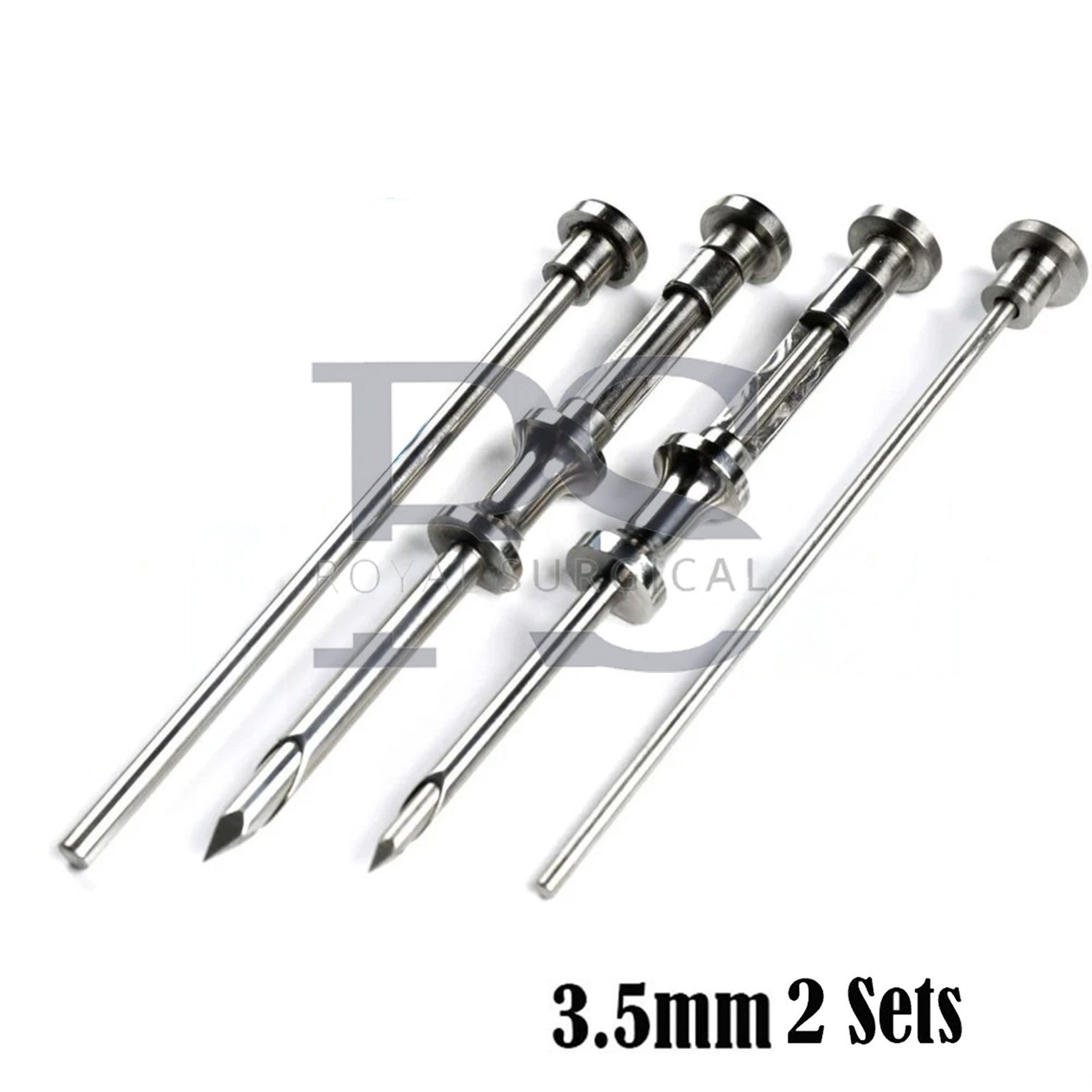 German HRT Trocar 3.5mm 2Sets Hormone Replacement Pellet Insertion Kit