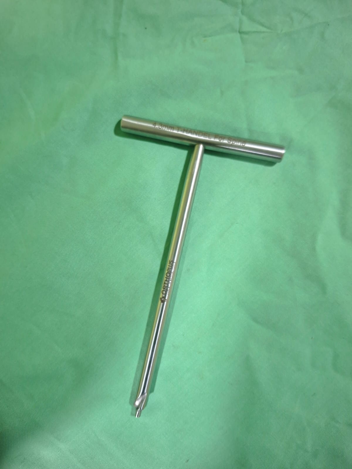New Orthoplus countersink 7″ 4.5/6.5mm T-handle 4.3mm tip Spine Instruments