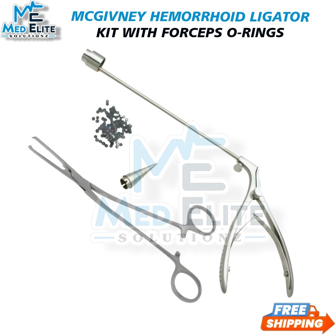 McGivney Hemorrhoid Ligator Kit with Forceps O-Rings
