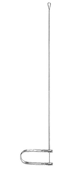 Rectal Cotton Carrier, 15″, with Spring Action